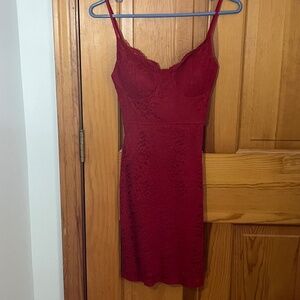 Sexy Red Valentines Day Mini Dress